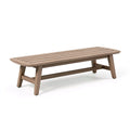 Banc de jardin 180 x 40 x 45 cm en bois marron style contemporain